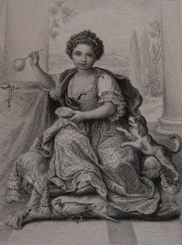 Item #68-0110 Francoise-Marie de Bourbon (Mademoiselle de Blois) Duchesse d'Orleans, 1749. A. Warren, engr.