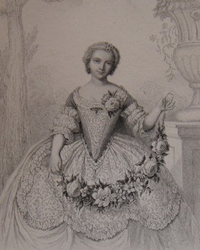 Item #68-0115 Orleans (Phillipe-Elisabeth d') Mademoiselle de Beaujolais. 1734. Gavard, engrav