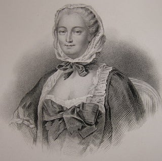 Item #68-0122 Mademoiselle de Pompadour. Mademoiselle Fournier, engrav