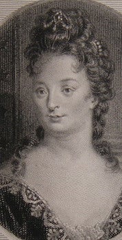Item #68-0141 Francoise Marguerite De Grignan. N. Lecomte, Deveria, engrav., del