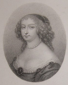 Item #68-0151 Duchess Francoise Madeleine D'Orleans. Ca. 1675. Ceroni, Petitot, engrav, pinx