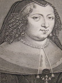 Item #68-0169 Anna, Infantin von Spanien. 17th Century French Engraver