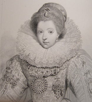 Item #68-0179 Catherine De Bourbon, Princesse De Navarre. 1604. Gavard, Weber, publ., engrav