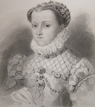 Item #68-0215 Elisabeth d'Autriche, Reine de France, Femme de Charles IX. 1592. Girardet, des.