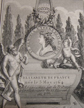 Item #68-0218 Elisabeth de France. 1764. Eighteenth Century French Engraver