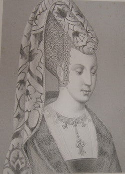 Item #68-0254 Isabeau de Baviere, Reine de France. 1435. Conquy, engrav