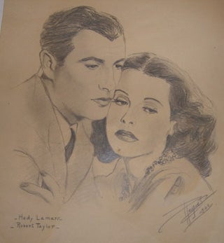 Item #68-0306 Hedy Lamarr & Robert Taylor. J. P. Jacquet