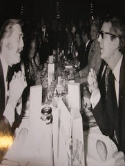 Item #68-0447 Kirk Douglas & Roger Favre LeBret. Photograph from the 1970 Cannes Film Festival....