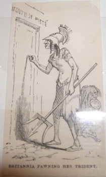 Item #68-0479 Britannia Pawning Her Trident. 19th Century British Engraver