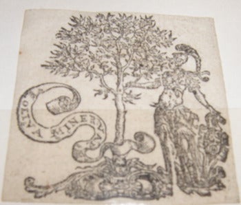 Item #68-0496 Oliva Minervae. 18th Century Western European Engraving.