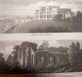 Item #68-0504 High Cliff, Hampshire. Netley Abbey, Hampshire. 18th Century British Engraver