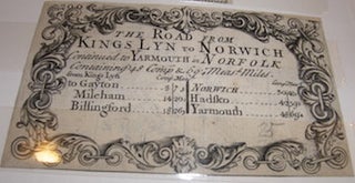 Item #68-0512 The Road From Kings Lyn to Norwich. 18th Century British Engraver