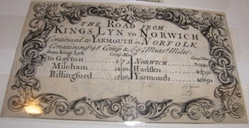 Item #68-0512 The Road From Kings Lyn to Norwich. 18th Century British Engraver.