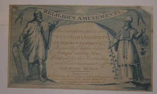 Item #68-0532 Religious Amusements. The Lord's Prayer, Belief, And The Ten Commandments In...