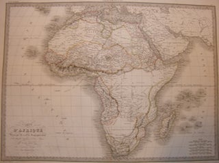 Item #68-0539 Carte D'Afrique. Pierre M. Lapie, Amand Jospeh Lallemand, engrav