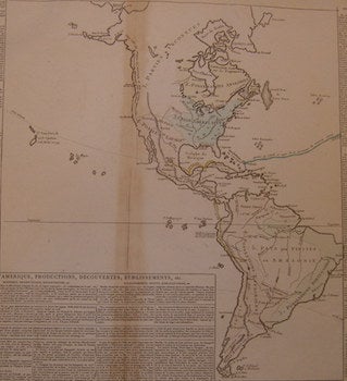 Item #68-0543 Geographie de l'Amerique. Septieme Livraison, P. Didot L'Aine, Galeries Du Louvre,...