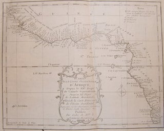 Item #68-0551 Carte De La Coste Occidentale D'Afrique. Jacques-Nicolas Bellin, Smith Barbot,...