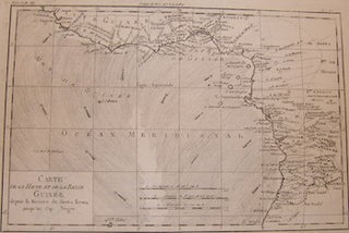 Item #68-0563 Carte De La Haute Et De La Basse Guinee, Depuis La Riviere de Sierra Leona,...