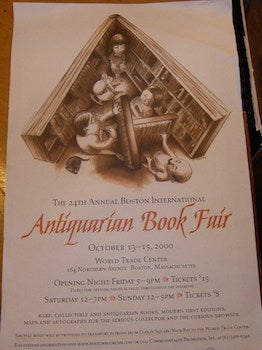 Item #68-0615 The 24th Annual Boston International Antiquarian Book Fair. October 13-15, 2000. Antiquarian Booksellers' Association of America, Grazler, art.
