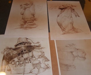 Item #68-0696 Photographs of drawings for Michael Mitchell's "The Dumplings" project. E. Michael...