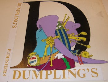 Item #68-0731 Dumpling's Publishers. Drawing for Michael Mitchell's "The Dumplings" project. Signed by artist. E. Michael Mitchell, 1920 - 2009.