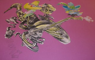 Item #68-0735 Dumplings Wearing Yellow & Blue Hat. Collage for Michael Mitchell's "The Dumplings"...