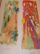 Item #68-0736 Camp Foothills & Camp Knot. Drawings for Michael Mitchell's "The Dumplings"...