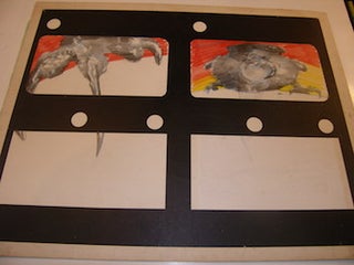 Item #68-0737 Uncompleted Storyboard. Drawings for Michael Mitchell's "The Dumplings" project. E....