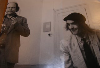 Item #68-0784 [Marty Feldman?] & Manager being interviewed in hotel room. 20th Century Photographer
