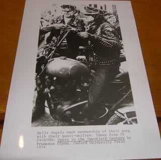 Item #68-0787 Hells Angels mark membership of their gang with their quasi-uniform. Taken from IN...