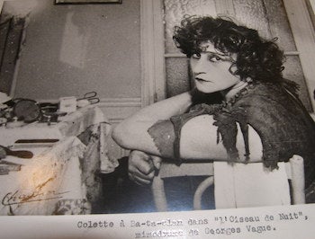 Roger Viollet (phot) - Colette (Simone-Gabrielle) in Burgundy. Note Typed on Photo: 
