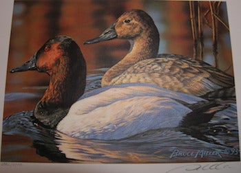 Item #68-1132 1993 - 1994 Federal Duck Stamp Print by Bruce Miller. Signed by Miller, numbered 2282 of 14,950. Bruce Miller, art.