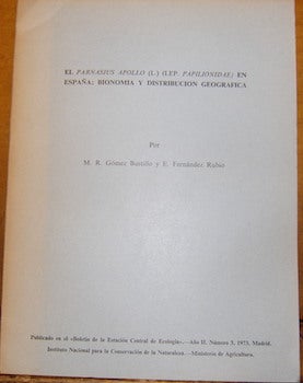 Item #68-1223 El Parnasius Apollo (L.) (Lep. Papilionidae) En Espana; Bionomia Y Distribucion...