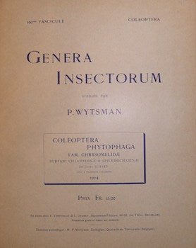 Item #68-1247 Genera Insectorum. Coleoptera Phytophaga Fam. Chrysomelidae. 160me Fascicule. P....