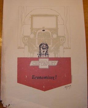 Item #68-1266 Economisez! (Chevrolet Poster.). Chevrolet, K. Duchaossoy, art, Urycan?