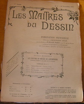 Item #68-1273 Les Maitres Du Dessin. 1re Annee. No. 7 - 15 Novembre 1899. Ecole Moderne. Les...