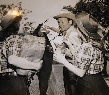 Modern Screen Photographer - Roy Rogers, Reba & Bonnie Churchill
