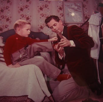 Modern Screen Photographer - Glenn Ford and His Son Pete