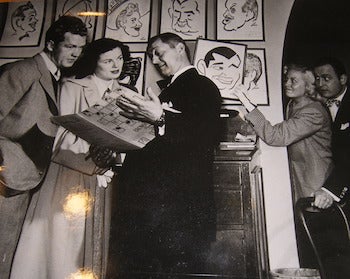 Modern Screen Photographer - Clark Gable, Marilyn Maxwell & Bill and Barbara Williams at Brown Derby Restaurant