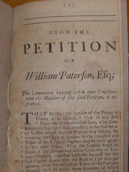 Item #68-1557 Upon The Petition Of William Paterson, Esq. William Paterson