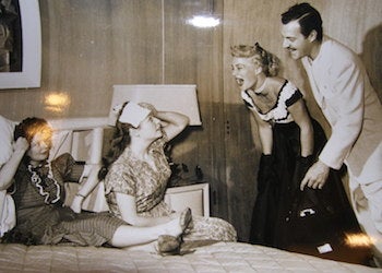 Modern Screen Photographer - Reba & Bonnie Churchill, Betty & Ted Hutton