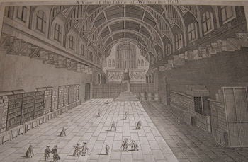 Item #68-1981 A View Of The Inside Of Westminster Hall. 18th Century British Engraver.