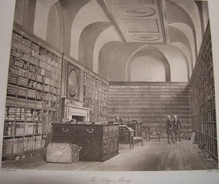Item #68-2023 The King's Library, Buckingham House. James Baily, after James Stephanoff, engrav.,...