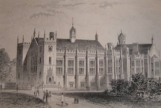 Item #68-2027 New Hall And Library. Lincoln's Inn Fields, London. Thomas Dugdale, L. Tallis