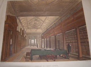 Item #68-2030 Library Of Christ Church. From Rudolf Ackermann's History Of Oxford. Rudolf...