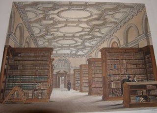 Item #68-2032 Public Library. Rudolph Ackermann, D. Havell, after F. Mackenzie, 1764 - 1834,...