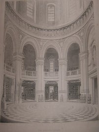 Item #68-2036 The Radcliffe Library. Oxford. J. Bluck, after F. Mackenzie, engrav, art