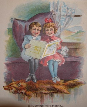Item #68-2042 Studying The Moral. 19th Century British Children's Book
