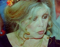 Item #68-2182 Brigitte Bardot. Strip of Five Color Negatives. At the Cannes Film Festival, June...