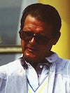 Alain Cinquini (1941 - 2021) (phot) - Roger Moore. Six Color Slides. Pro Celebrity Tennis Tournament 1987